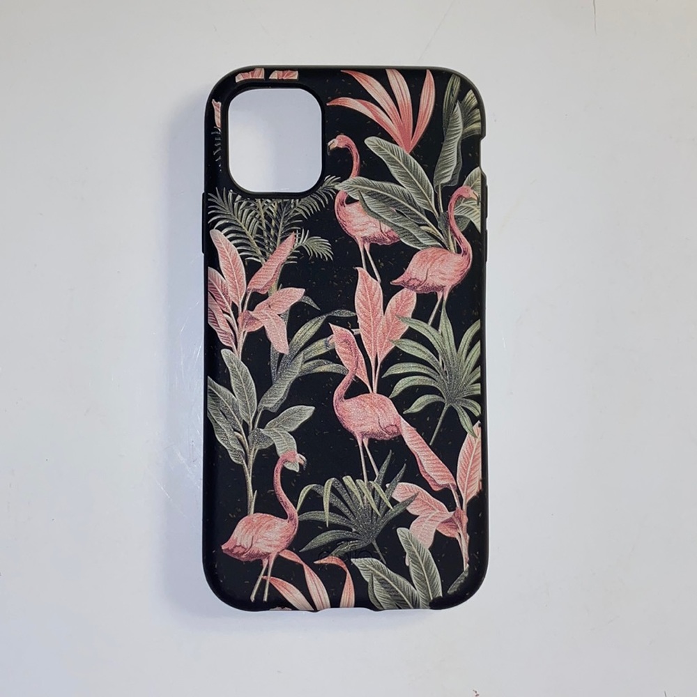 *Lightly Used* iPhone 11 Compostable Pela Case - Flamingo